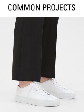 Common Projects White Low-Top Leather Sneakers